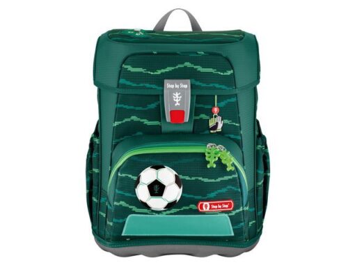 Rugzak Step by Step Nylon Cloud set Soccer Star met gevuld  etui groot, etui klein, sporttas en magic mags