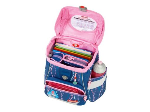 Rugzak Step by Step polyester 2 in 1 Plus set Mermaid       gevuld etui groot, etui klein,