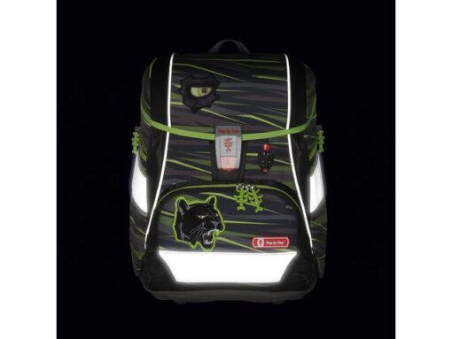 Rugzak Step by Step polyester 2 in 1 Plus set Wild Cat      gevuld etui groot, etui klein,