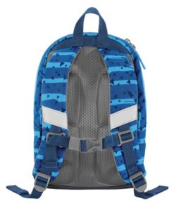 ergonomie en speelse designs met veranderlijke motieven. De Kiga Mini zijn er voor de allerkleinsten. De rugzak is voorzien van ergonomisch gevoerde schouderbanden en in hoogte verstelbare borstriem en heeft reflecterende elementen zodat ze goed zichtbaar zijn in het verkeer. De rugzak is waterafstotend