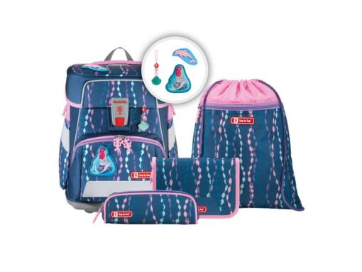 Rugzak Step by Step polyester Space set Mermaid gevuld etui groot, etui klein, sporttas en