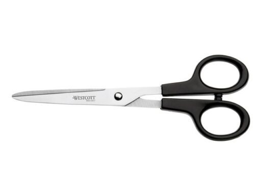 Schaar Westcott Buro RVS 17,1 cm kunststof grip in zak