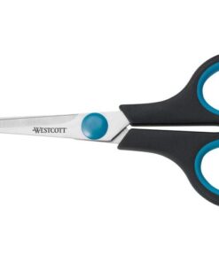 Schaar Westcott Easy Grip 14cm RVS, soft grip in zak
