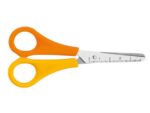 Schaar Westcott  Kids 13cm LH kunstst. ronde punt geel/     oranje in zak