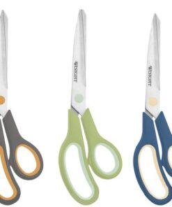 Schaar Westcott Softgrip GRS 20,1cm op kaart assorti kleuren
