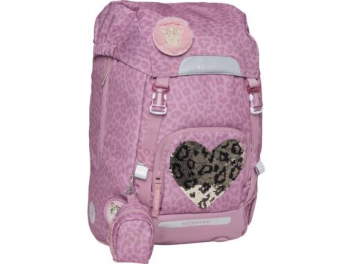 Schooltas Beckmann Classic Maxi Furry pink