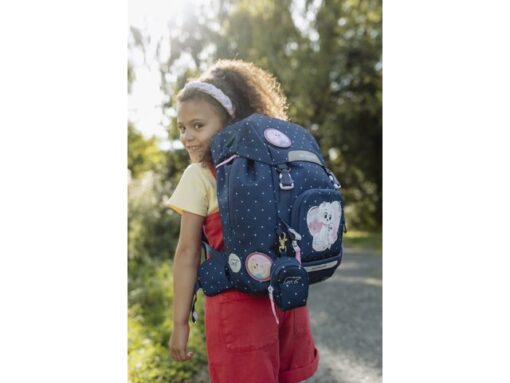 Schooltasset Beckmann Classic Pet Friends Blue 6dlg         (School- tas,gymtas, etui gevuld, etui leeg, mini
