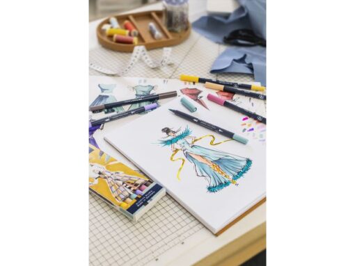 Sketchmarker Faber-Castell Goldfaber etui 6 stuks Fashion   set op alcoholbasis