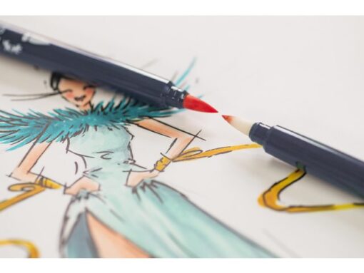 Sketchmarker Faber-Castell Goldfaber etui 6 stuks Fashion   set op alcoholbasis