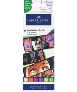 Sketchmarker Faber-Castell Goldfaber etui 6 stuks Graphic   novel op alcoholbasis