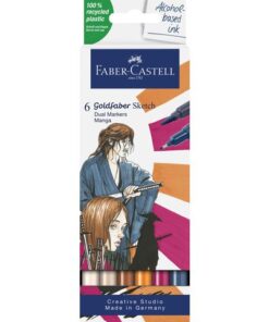 Sketchmarker Faber-Castell Goldfaber etui 6 stuks Manga op  alcoholbasis