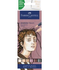 Sketchmarker Faber-Castell Goldfaber etui 6 stuks Portrait  op alcoholbasis