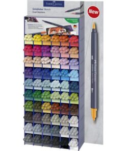 Sketchmarker Faber-Castell Goldfaber op alcoholbasis        display 300 stuks, 59 kleuren + 1 blender