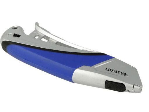 Snijmes Westcott Safety 18mm met tanggreep en blad vol      autom  intrekbaar