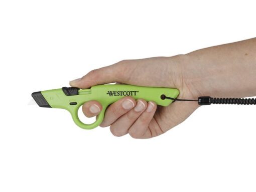 Snijmesset Westcott keramisch Safety met vingergat, houder  en koord
