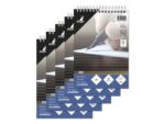 Kangaro KTC Spiraalblok Kangaro A5 lijn kopspiraal 60 grams 100 blad    krimp a 5 stuks