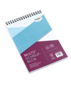 Spiraalblok Multo A5 lijn 80 grams 100 vel kopspiraal
