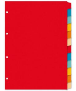 Kangaro KTC Tabblad Kangaro A4 blanco karton 180 grams assorti 4-gaats  12-delig