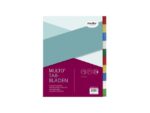 Tabblad Multo A4 23r blanco PP 120 micron 10 delig assorti  kleuren