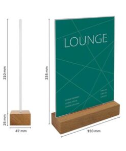 thuis of in een restaurant. De stevige houten voet zorgt voor een natuurlijke touch en geeft uw tafel een robuuste uitstraling. Maak uw huis