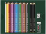 Tekenset Faber-Castell Polychromos en Pitt Grafiet Mat      23-delig