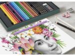 Tekenset Faber-Castell Polychromos en Pitt Grafiet Mat      23-delig