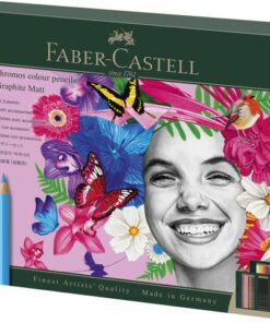 Tekenset Faber-Castell Polychromos en Pitt Grafiet Mat      40-delig