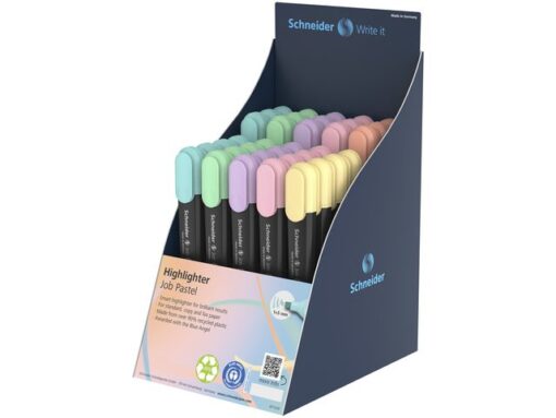 Tekstmarker Schneider Job 150 pastel 85 stuks display Engels