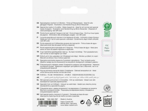 Tekstmarkers Faber-Castell 46 Graffiti 4 stuks in karton    etui