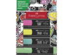Tekstmarkers Faber-Castell 46 Graffiti 4 stuks in karton    etui