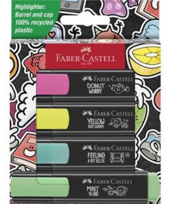 Tekstmarkers Faber-Castell 46 Graffiti 4 stuks in karton    etui