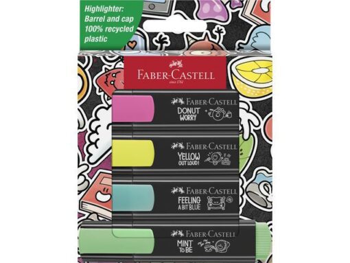 Tekstmarkers Faber-Castell 46 Graffiti 4 stuks in karton    etui