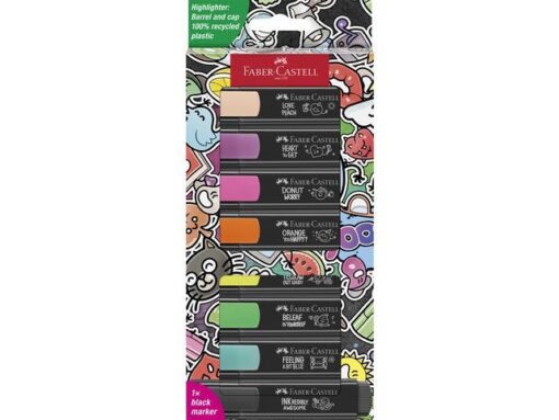 Tekstmarkers Faber-Castell 46 Graffiti 8 stuks in karton    etui