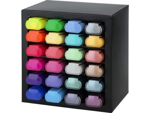 Tekstmarkers Faber-Castell Deskset 24 kleuren, 7 neon, 9    pastel en 8 metallic kleuren