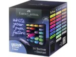 Tekstmarkers Faber-Castell Deskset 24 kleuren, 7 neon, 9    pastel en 8 metallic kleuren