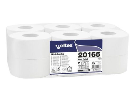 Toiletpapier Celtex Mini Jumbo 2-laags wit 160 meter krimp  a 12 rol