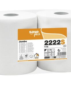 Toiletpapier Celtex Save Maxi Jumbo 2-laags wit 300 meter   krimp a 6 rol