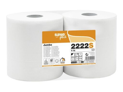Toiletpapier Celtex Save Maxi Jumbo 2-laags wit 300 meter   krimp a 6 rol