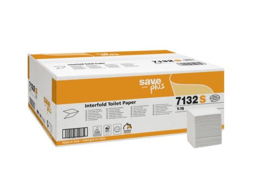 Toiletpapier Celtex Save gevouwen 2-laags wit 250 vel doos  a 36 pak