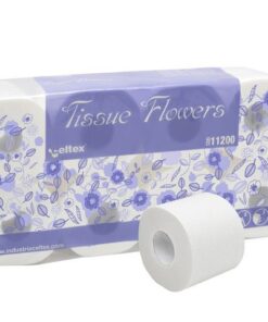 Toiletpapier Celtex Tissue Flowers 3-laags wit 250 vel 72   rol (9x8)