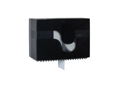 Toiletpapier dispenser Celtex Megamini Bis zwart 2 rol