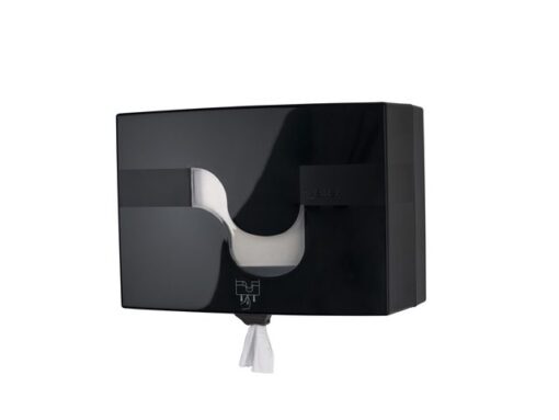 Toiletpapier dispenser Celtex Megamini Easy-Pull zwart