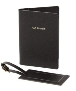 Travel giftset Èccolo Black Crown paspoortmap en bagage     label