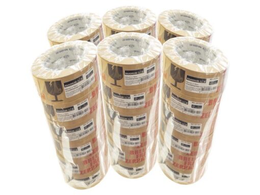 Verpakkingstape ECO Raadhuis 50mm x 50m papier breekbaar    doos a 36 rol