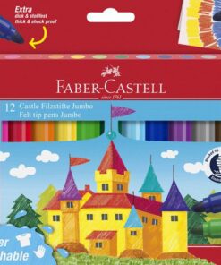 Viltstift Faber-Castell Jumbo 12 stuks super wasbaar karton etui