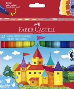 Viltstift Faber-Castell Jumbo 24 stuks super wasbaar karton etui