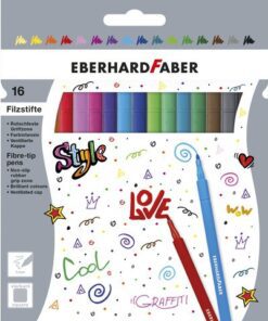 Viltstiften Eberhard Faber kartonetui 16 stuks