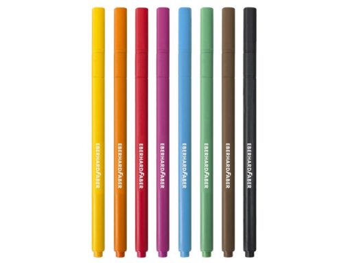 Viltstiften Eberhard Faber kartonetui 8 stuks
