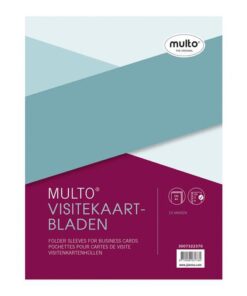 Visitekaartshowtas Multo A4 23r PP 120 micron 10 vaks krimp a 10 stuks