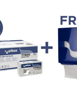 Voordeelbundel Celtex handdoekpapier met gratis Omnia Labor dispenser